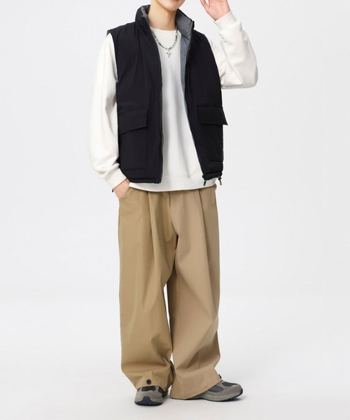 aimoha(アイモハ)の「リバーシブルベスト/reversible vest (AW)(ダウンベスト・メンズ・ブラック/グレー・LARGE/X-LARGE/XX-LARGE)」の5枚目の写真