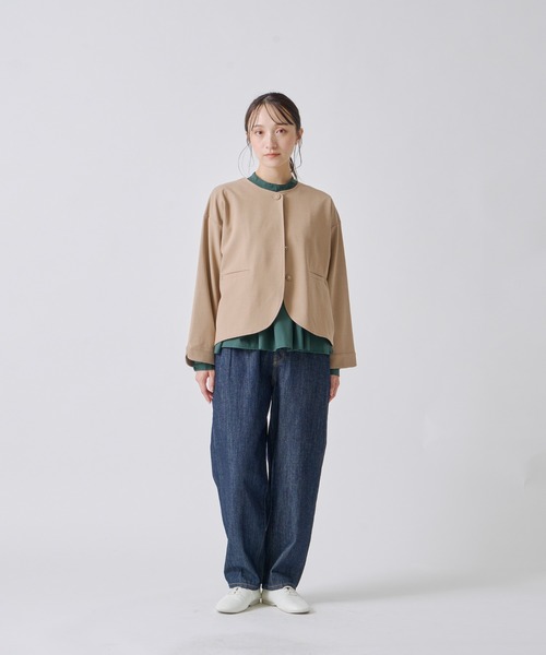 Kelen(ケレン)の「「KELEN / ケレン」バックプリーツジャケット(その他アウター・レディース・ブラック/チャコールグレー/ベージュ・S/M)」の10枚目の写真