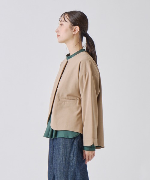 Kelen(ケレン)の「「KELEN / ケレン」バックプリーツジャケット(その他アウター・レディース・ブラック/チャコールグレー/ベージュ・S/M)」の11枚目の写真