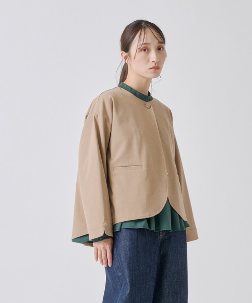 Kelen(ケレン)の「「KELEN / ケレン」バックプリーツジャケット(その他アウター・レディース・ブラック/チャコールグレー/ベージュ・S/M)」の13枚目の写真