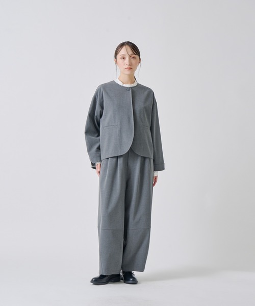 Kelen(ケレン)の「「KELEN / ケレン」バックプリーツジャケット(その他アウター・レディース・ブラック/チャコールグレー/ベージュ・S/M)」の14枚目の写真