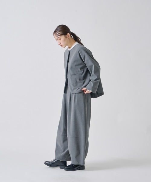 Kelen(ケレン)の「「KELEN / ケレン」バックプリーツジャケット(その他アウター・レディース・ブラック/チャコールグレー/ベージュ・S/M)」の16枚目の写真