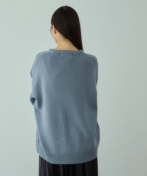 VICKY(ビッキー)の「アニマルジャカードニットプルオーバー≪手洗い可能≫(ニット/セーター・レディース・ブラック/ライトブルー/レッド・M)」の13枚目の写真