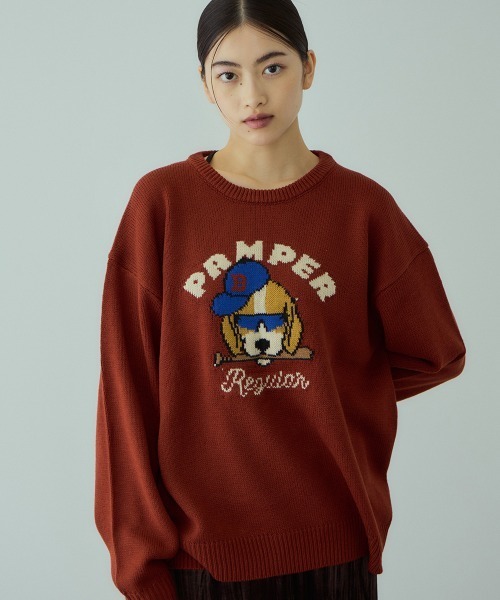 VICKY(ビッキー)の「アニマルジャカードニットプルオーバー≪手洗い可能≫(ニット/セーター・レディース・ブラック/ライトブルー/レッド・M)」の18枚目の写真