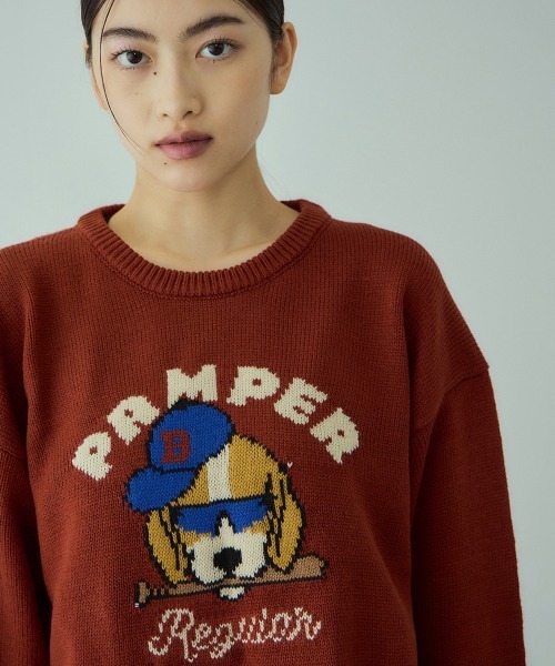 VICKY(ビッキー)の「アニマルジャカードニットプルオーバー≪手洗い可能≫(ニット/セーター・レディース・ブラック/ライトブルー/レッド・M)」の22枚目の写真