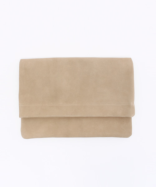 rienda（リエンダ）の「カラースウェードクラッチBAG（ショルダーバッグ・レディース・ピンク/ライトグレー/ベージュ・FREE）」の2枚目の写真