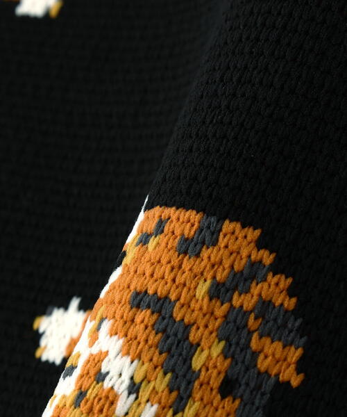 DANKE SCHON(ダンケシェーン)の「【WEB&DEPOT限定】DankeSchon/ダンケシェーン/AIRY TIGER KNIT(ニット/セーター・レディース・ブラック/ホワイト系2・XL/L/M)」の5枚目の写真