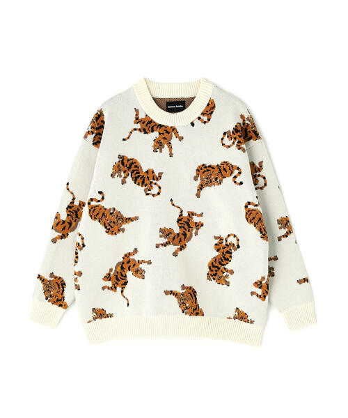 DANKE SCHON(ダンケシェーン)の「【WEB&DEPOT限定】DankeSchon/ダンケシェーン/AIRY TIGER KNIT(ニット/セーター・レディース・ブラック/ホワイト系2・XL/L/M)」の6枚目の写真