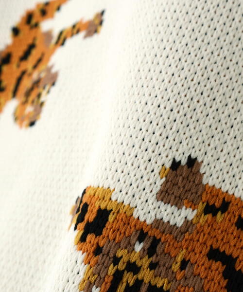 DANKE SCHON(ダンケシェーン)の「【WEB&DEPOT限定】DankeSchon/ダンケシェーン/AIRY TIGER KNIT(ニット/セーター・レディース・ブラック/ホワイト系2・XL/L/M)」の10枚目の写真