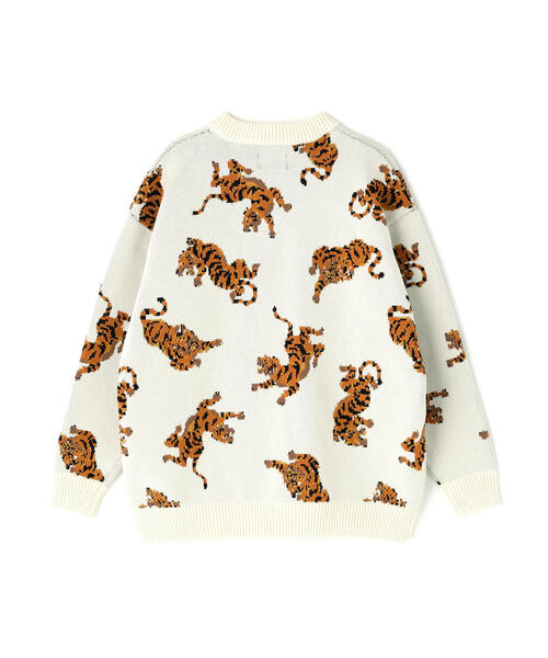 DANKE SCHON(ダンケシェーン)の「【WEB&DEPOT限定】DankeSchon/ダンケシェーン/AIRY TIGER KNIT(ニット/セーター・レディース・ブラック/ホワイト系2・XL/L/M)」の4枚目の写真