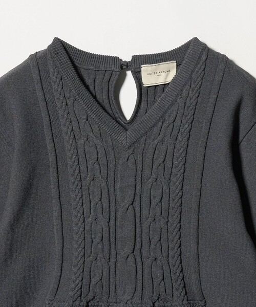 ケーブル Vネック ニット ‐ウォッシャブル‐（ニット/セーター