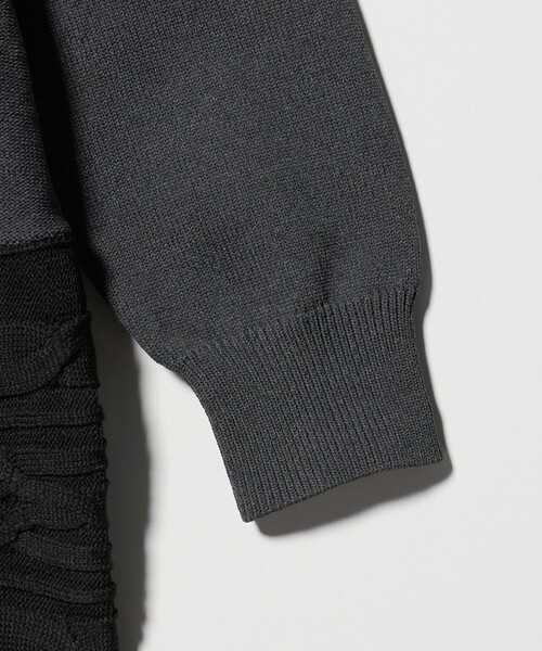 【送料込】MARW UNITED ARROWS Vネック畔ニット　ダークグレー 9100025Y0033_m1_a008.jpg