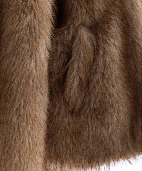 EN NEUME(エンノイム)の「Faux Fur Jacket(その他アウター・レディース・ベージュ/ブラウン/キャメル・FREE)」の13枚目の写真