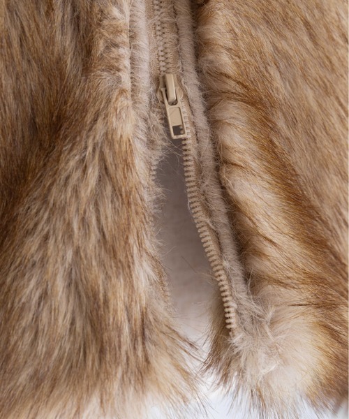 EN NEUME(エンノイム)の「Faux Fur Jacket(その他アウター・レディース・ベージュ/ブラウン/キャメル・FREE)」の12枚目の写真
