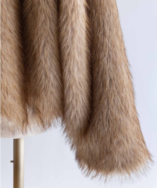 EN NEUME(エンノイム)の「Faux Fur Jacket(その他アウター・レディース・ベージュ/ブラウン/キャメル・FREE)」の14枚目の写真