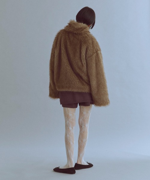 EN NEUME(エンノイム)の「Faux Fur Jacket(その他アウター・レディース・ベージュ/ブラウン/キャメル・FREE)」の15枚目の写真