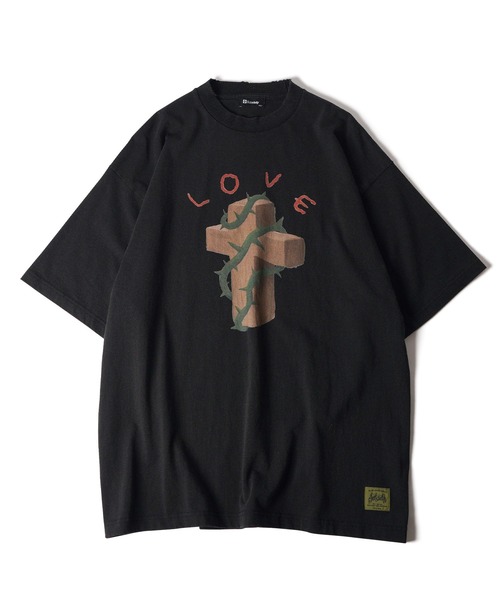 Subciety(サブサエティ)の「Thorn cross tee(Tシャツ/カットソー・メンズ・ブラック/ホワイト/バーガンディー・SMALL/MEDIUM/LARGE/X-LARGE)」の5枚目の写真