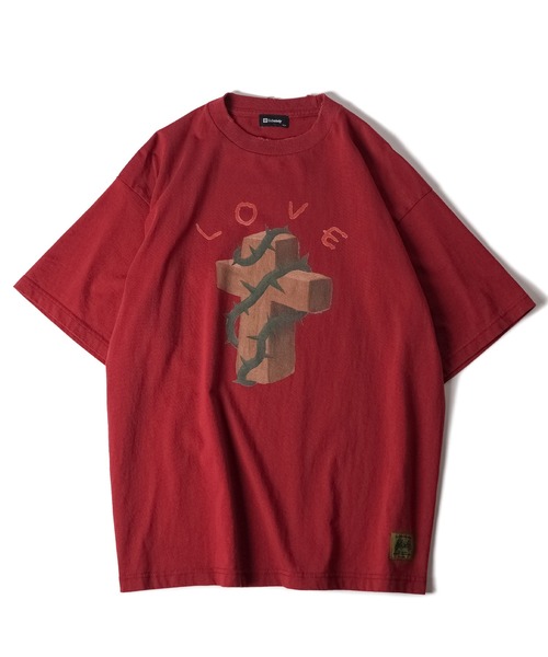 Subciety(サブサエティ)の「Thorn cross tee(Tシャツ/カットソー・メンズ・ブラック/ホワイト/バーガンディー・SMALL/MEDIUM/LARGE/X-LARGE)」の6枚目の写真