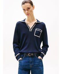 トミーアイコン ロゴニットセーター   TOMMY HILFIGER（トミーヒルフィガー）の「トミーアイコン ロゴニット