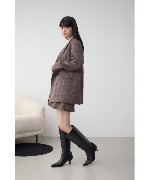AZUL by moussy(アズールバイマウジー)の「ローヒールロングブーツ 靴(ブーツ・レディース・ブラック・SMALL/MEDIUM/LARGE)」の4枚目の写真