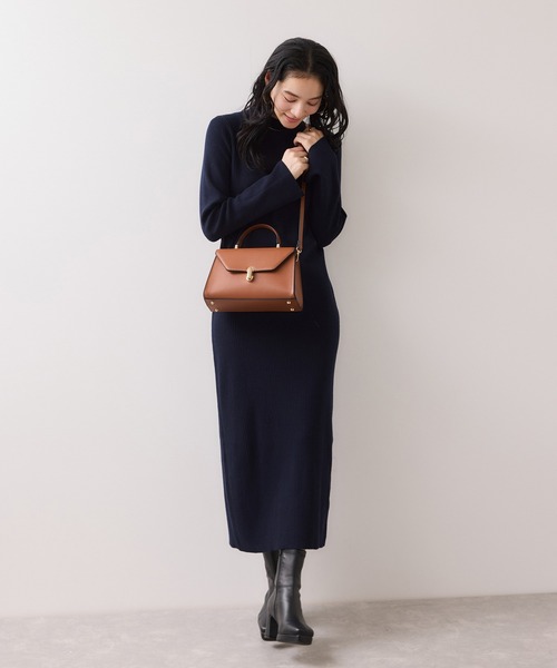 VIS（ビス）の「楕円金具ワンハンドルバッグ/2WAY（ハンドバッグ・レディース・ブラック/キャメル/キナリ・FREE）」の10枚目の写真