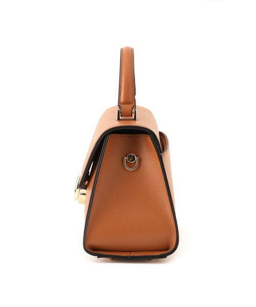 VIS（ビス）の「楕円金具ワンハンドルバッグ/2WAY（ハンドバッグ・レディース・ブラック/キャメル/キナリ・FREE）」の22枚目の写真