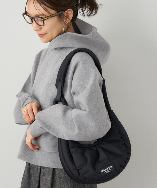 JOURNAL STANDARD（ジャーナルスタンダード）の「CTダンボールフードプルオーバー（パーカー・レディース・グレー/ブラック・FREE）」の14枚目の写真