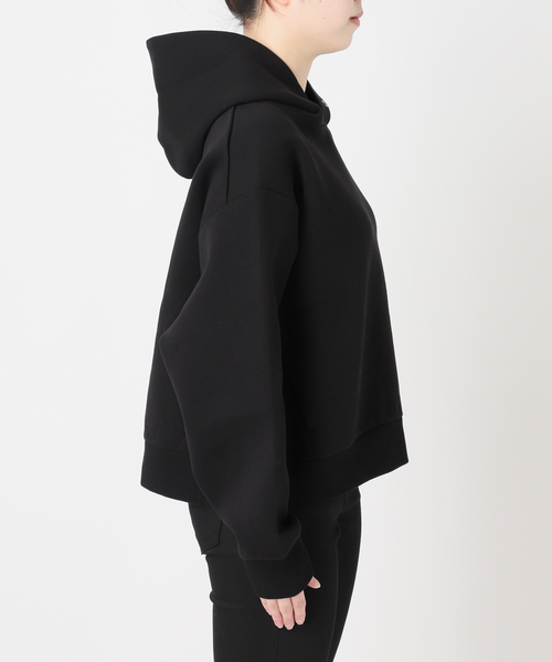 JOURNAL STANDARD（ジャーナルスタンダード）の「CTダンボールフードプルオーバー（パーカー・レディース・グレー/ブラック・FREE）」の18枚目の写真