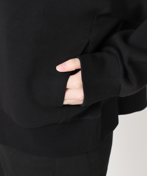 JOURNAL STANDARD（ジャーナルスタンダード）の「CTダンボールフードプルオーバー（パーカー・レディース・グレー/ブラック・FREE）」の21枚目の写真