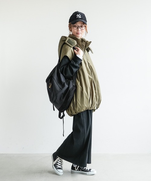 SOLAMONAT（ソラモナ）の「ペンネ天竺ロングスリーブワンピース（ワンピース・レディース・杢グレー/ヘザーチャコール/ホワイト/ブラック/ブラウン・L/M）」の9枚目の写真