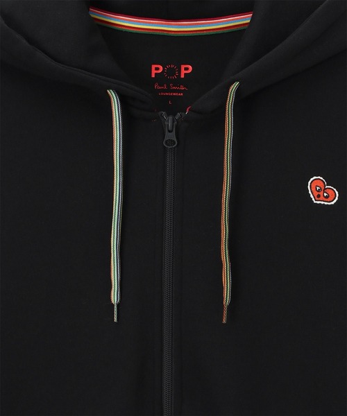 Paul Smith（ポールスミス）の「“Character hearts” ジップアップパーカ【853299 P7190A】（パーカー・メンズ・ブラック/グレー・LARGE/MEDIUM）」の3枚目の写真