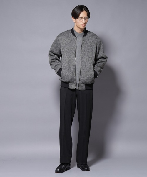 NANO universe（ナノユニバース）の「テクノギャバトラウザーズ（スラックス・メンズ・ブラック/ブラウン系その他・L/M/S）」の10枚目の写真