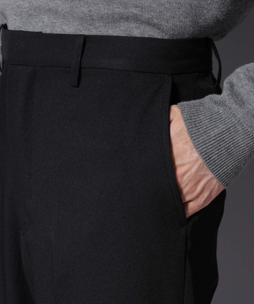 NANO universe（ナノユニバース）の「テクノギャバトラウザーズ（スラックス・メンズ・ブラック/ブラウン系その他・L/M/S）」の18枚目の写真