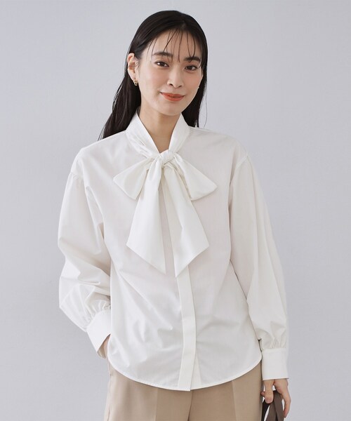 ボウタイブラウス【洗濯機OK】（シャツ/ブラウス）｜OPAQUE.CLIP