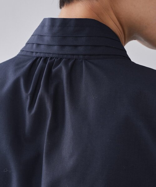 OPAQUE.CLIP(オペークドットクリップ)の「ボウタイブラウス【洗濯機OK】(シャツ/ブラウス・レディース・ネイビー/ダークブラウン/ホワイト・38/40/42)」の20枚目の写真