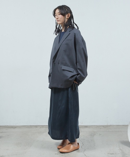 Dulcamara(ドゥルカマラ)の「よそいきルーズWJK(テーラードジャケット・メンズ・ダークブラウン/ブラック/チャコールグレー・0/1)」の8枚目の写真