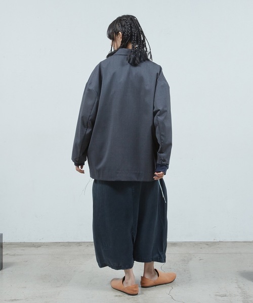 Dulcamara(ドゥルカマラ)の「よそいきルーズWJK(テーラードジャケット・メンズ・ダークブラウン/ブラック/チャコールグレー・0/1)」の9枚目の写真