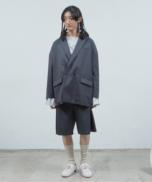 Dulcamara(ドゥルカマラ)の「よそいきルーズWJK(テーラードジャケット・メンズ・ダークブラウン/ブラック/チャコールグレー・0/1)」の11枚目の写真