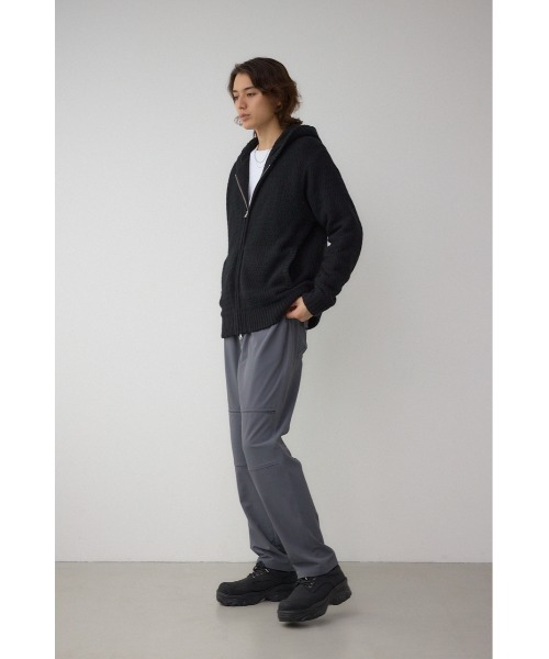 AZUL by moussy（アズールバイマウジー）の「ガーターボアジップニット フーディー（パーカー・メンズ・ブラック系その他/ブラック・MEDIUM/LARGE）」の5枚目の写真