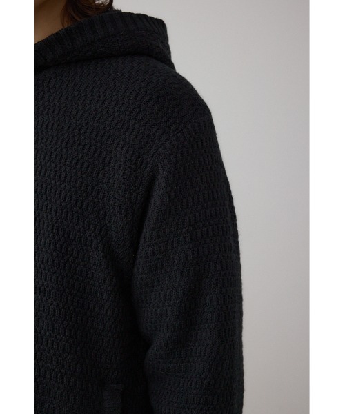 AZUL by moussy（アズールバイマウジー）の「ガーターボアジップニット フーディー（パーカー・メンズ・ブラック系その他/ブラック・MEDIUM/LARGE）」の11枚目の写真