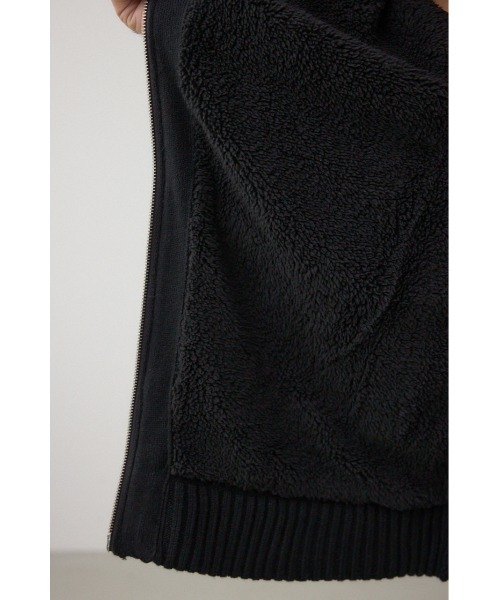 AZUL by moussy（アズールバイマウジー）の「ガーターボアジップニット フーディー（パーカー・メンズ・ブラック系その他/ブラック・MEDIUM/LARGE）」の16枚目の写真