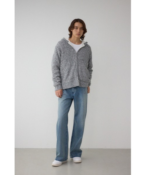 AZUL by moussy（アズールバイマウジー）の「ガーターボアジップニット フーディー（パーカー・メンズ・ブラック系その他/ブラック・MEDIUM/LARGE）」の19枚目の写真