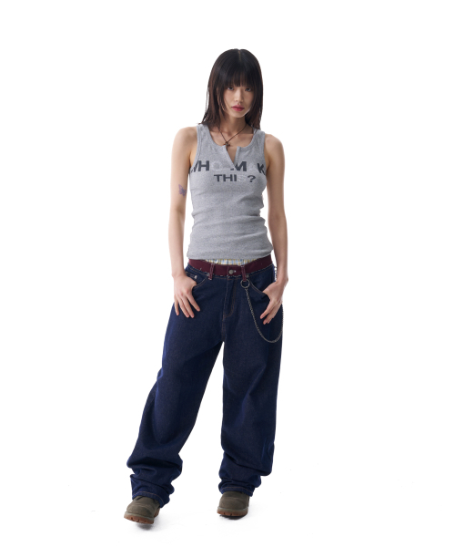 AAKAM(アーカム)の「Rhinestone Slit Sleeveless (Gray)(Tシャツ/カットソー・レディース・その他・2/1)」の8枚目の写真