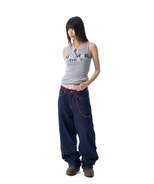 AAKAM(アーカム)の「Rhinestone Slit Sleeveless (Gray)(Tシャツ/カットソー・レディース・その他・2/1)」の9枚目の写真