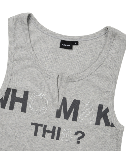 AAKAM(アーカム)の「Rhinestone Slit Sleeveless (Gray)(Tシャツ/カットソー・レディース・その他・2/1)」の12枚目の写真