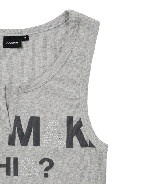 AAKAM(アーカム)の「Rhinestone Slit Sleeveless (Gray)(Tシャツ/カットソー・レディース・その他・2/1)」の13枚目の写真