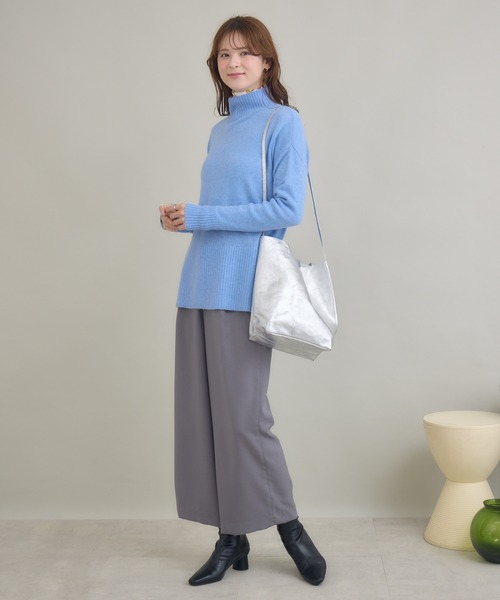 KATHARINE ROSS（キャサリンロス）の「【KATHARINE ROSS】【MILLELA FIRENZE/ミレッラフィレンツェ】ショルダー付きトート（トートバッグ・レディース・シルバー/ブラック・MEDIUM）」の11枚目の写真