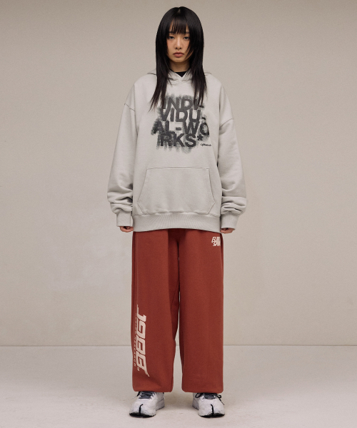 F.ILLUMINATE（フィルミネイト）の「ブラーエフェクトロゴフードパーカー-ライトグレー（パーカー・レディース・その他・SMALL/MEDIUM/LARGE）」の4枚目の写真