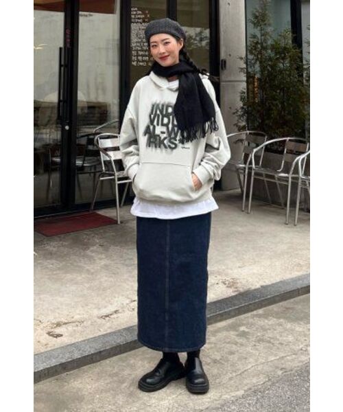 F.ILLUMINATE（フィルミネイト）の「ブラーエフェクトロゴフードパーカー-ライトグレー（パーカー・レディース・その他・SMALL/MEDIUM/LARGE）」の13枚目の写真