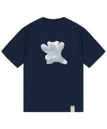 GRAVER（グレーバー）の「[UNISEX] Big Cloud Bear Smile Short Sleeve T-shirt_Navy（Tシャツ/カットソー）」